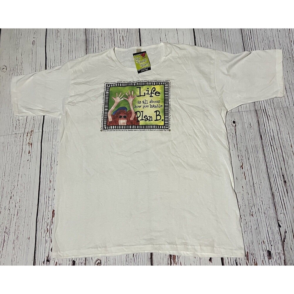 Suzy Toronto Life Is All About How You Handle Plan B T-Shirt NWT Size XL